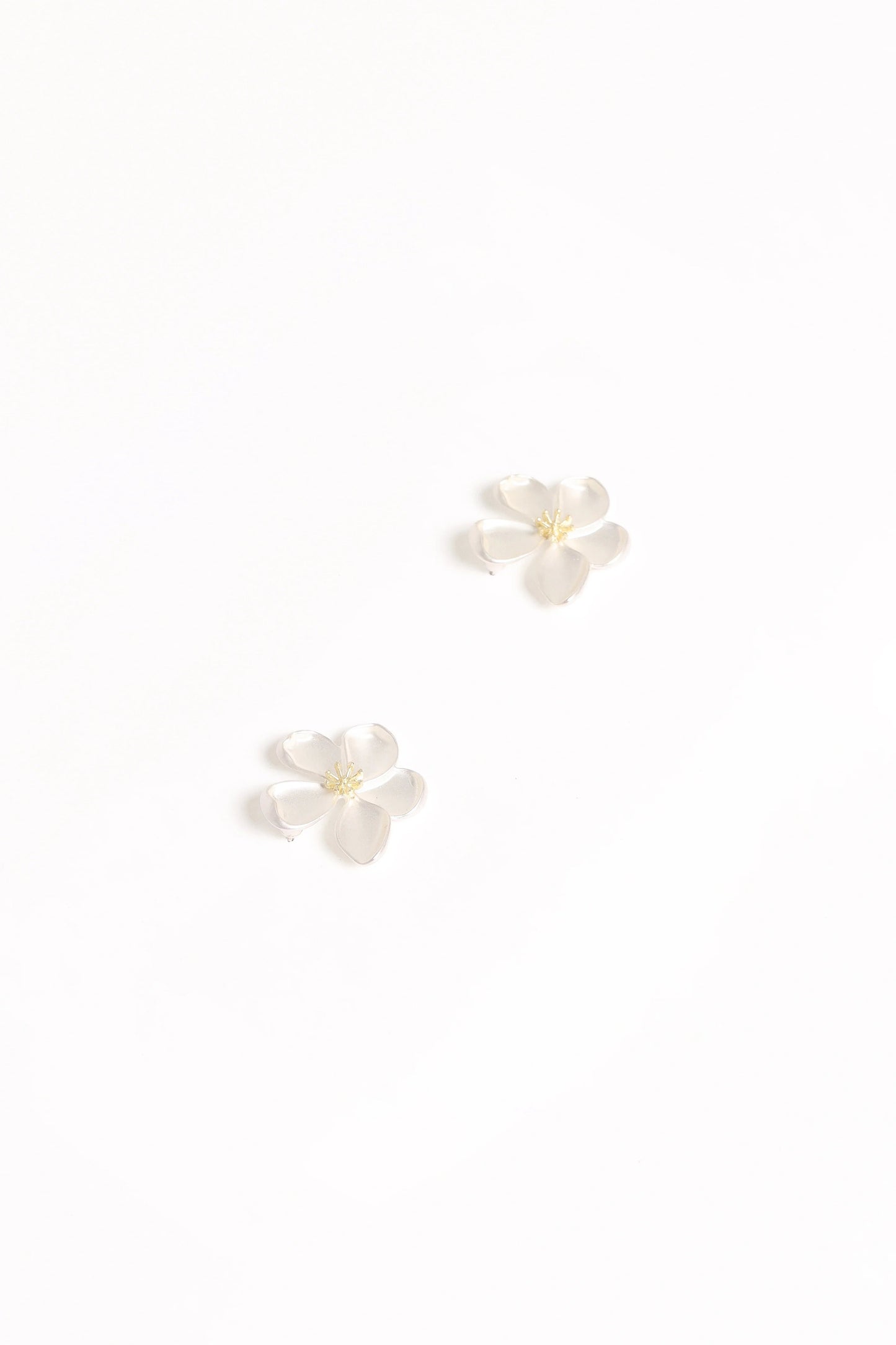 Floral Resin Stud Earrings