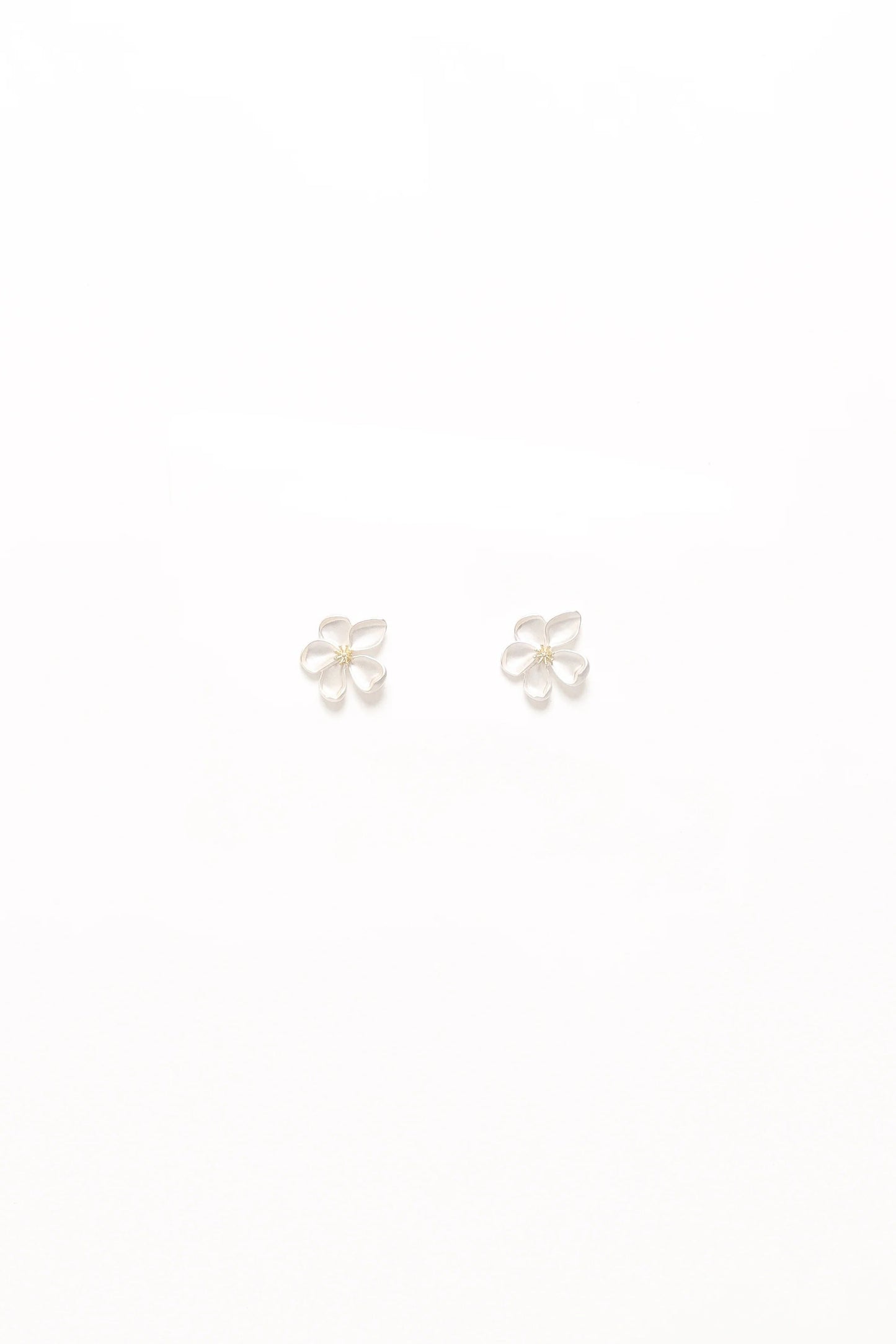 Floral Resin Stud Earrings