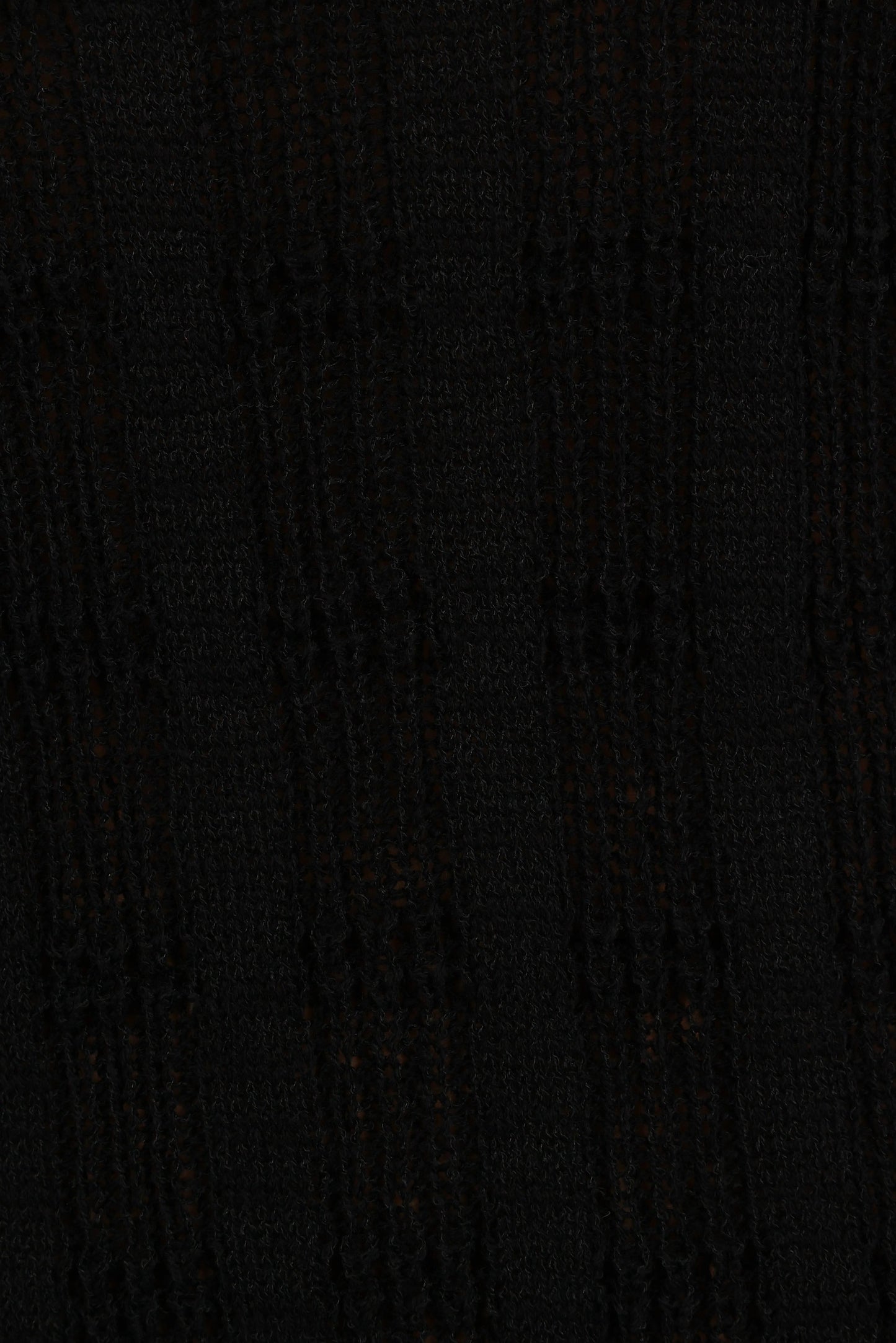 Frill-Cuff Knit Maxi Dress