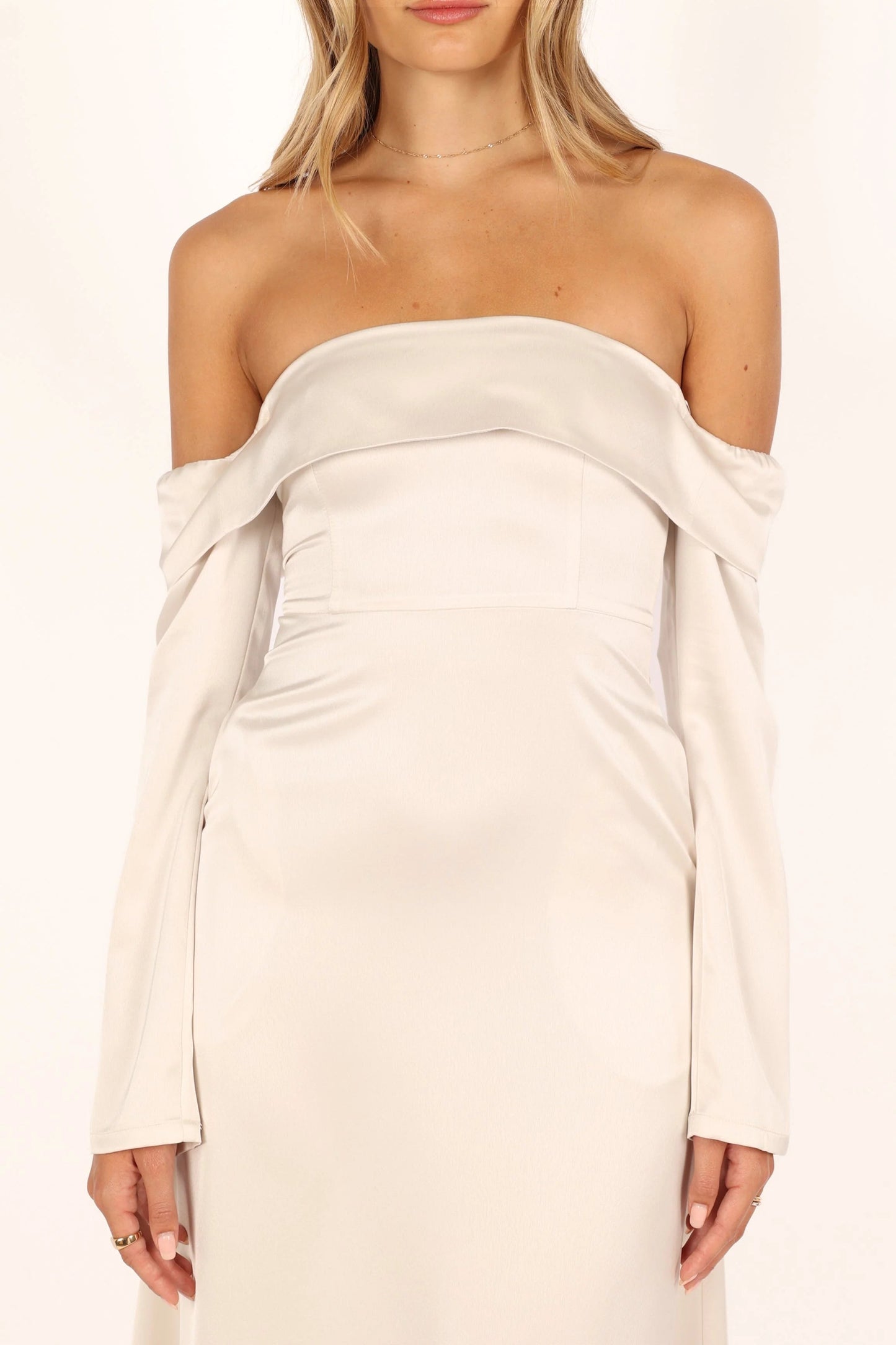 Overlay Off-Shoulder Maxi