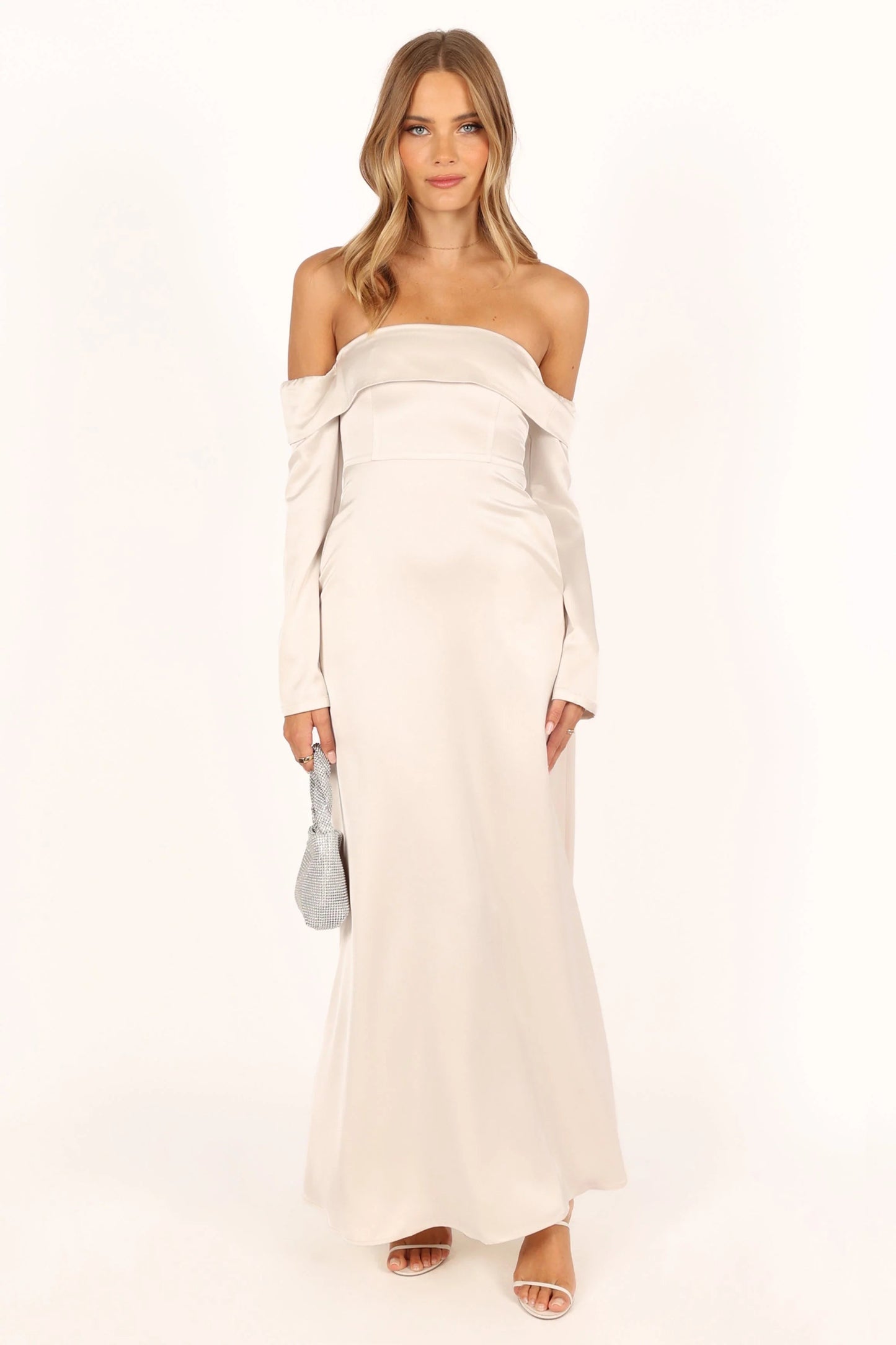 Overlay Off-Shoulder Maxi