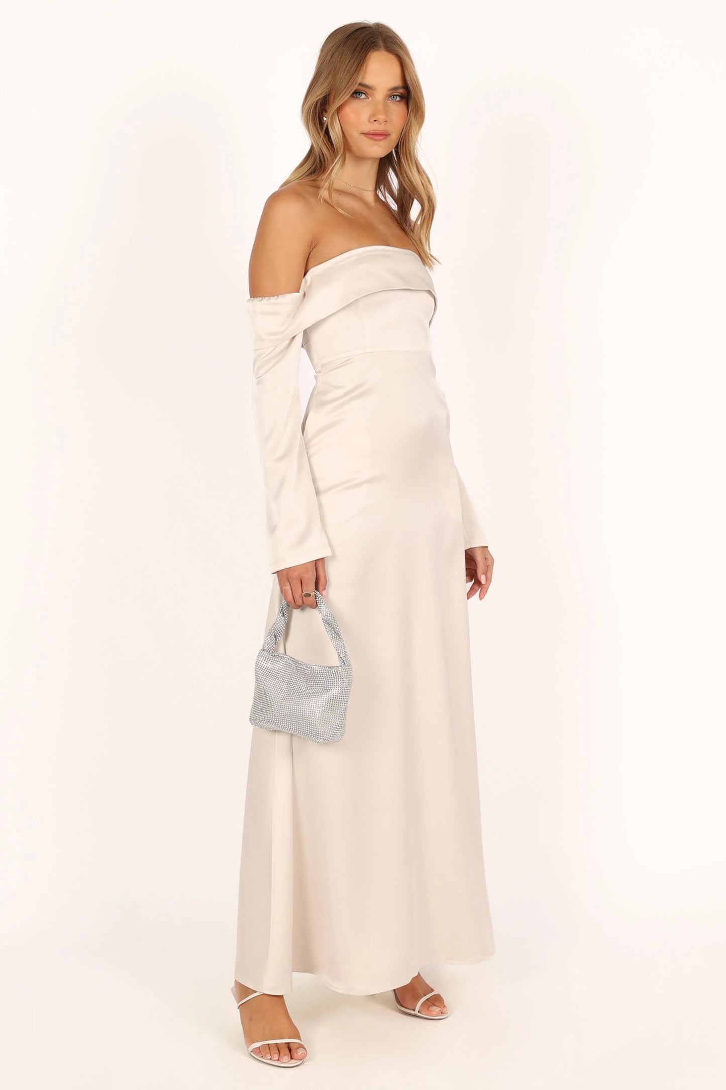 Overlay Off-Shoulder Maxi