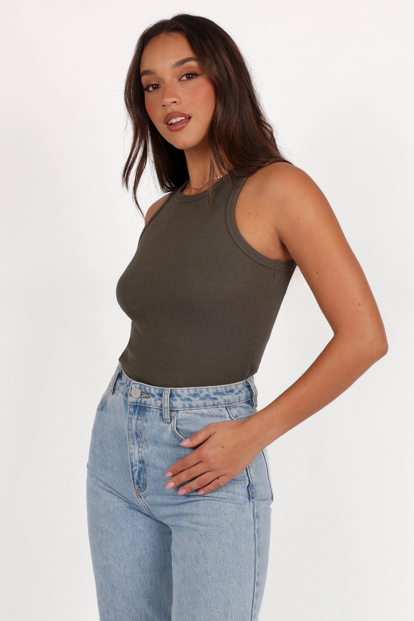 Ribbed Crop Tank Top