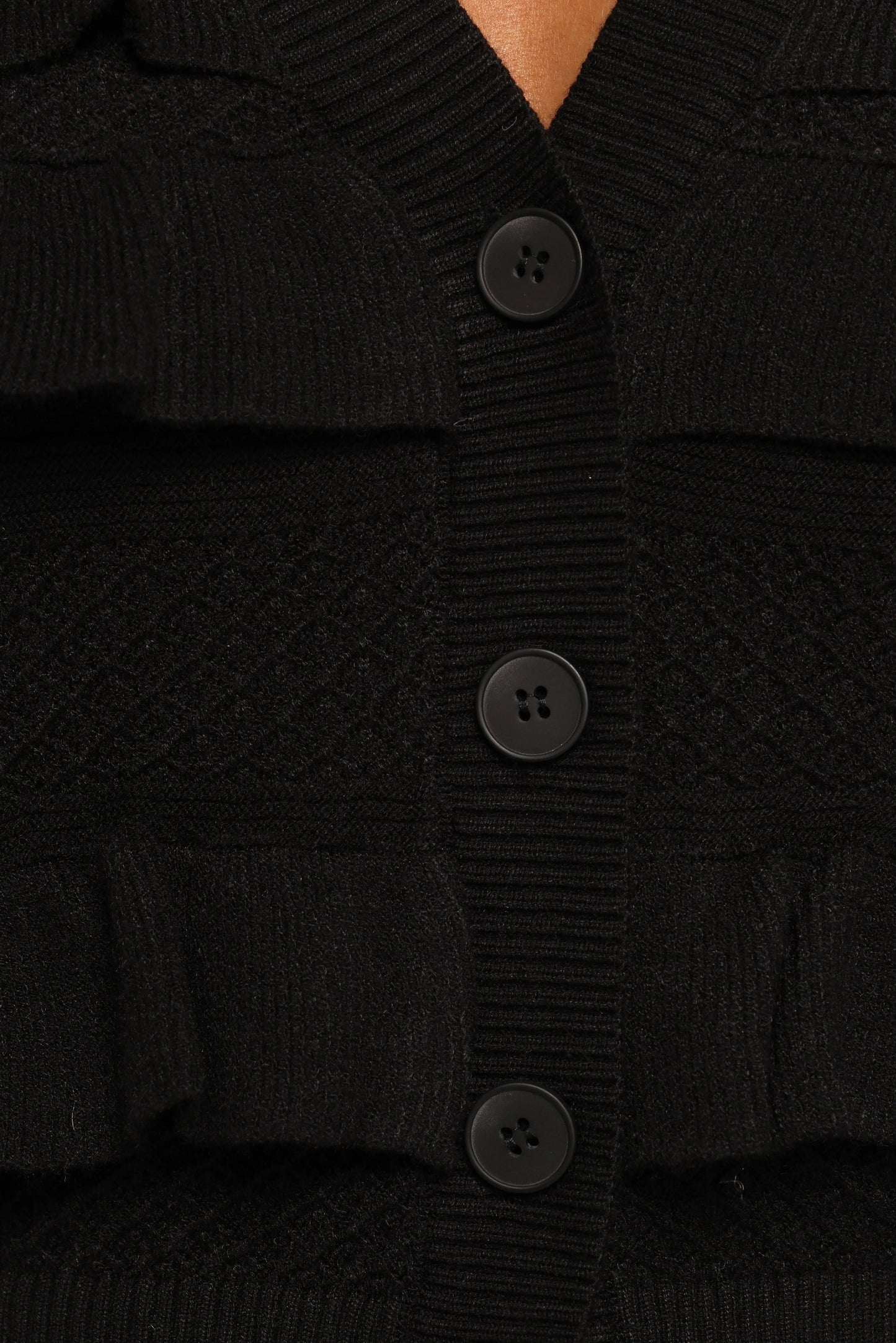 Ruffle-Trim Cropped Cardigan