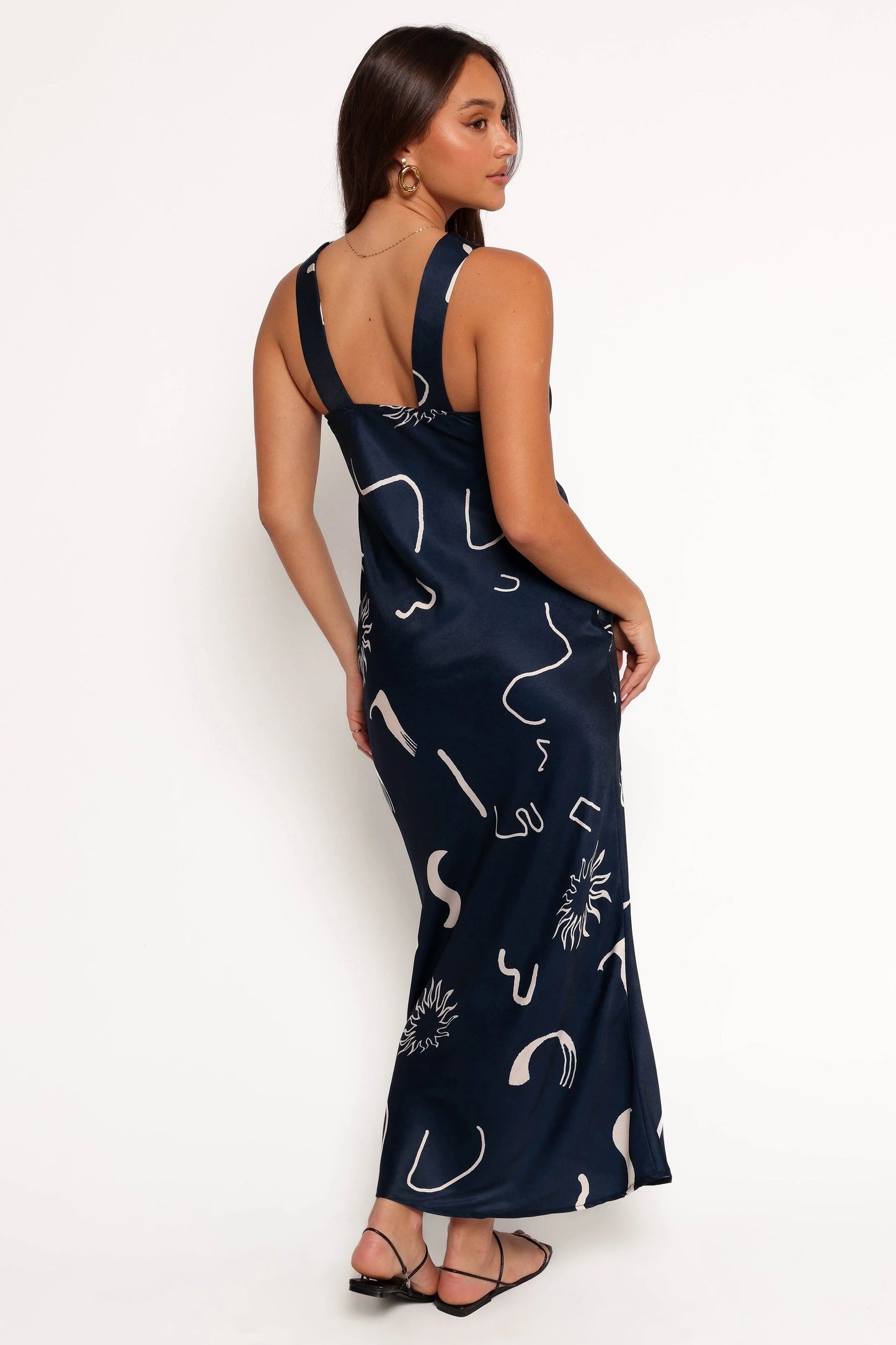 Sleeveless V-Neck Midi Dress