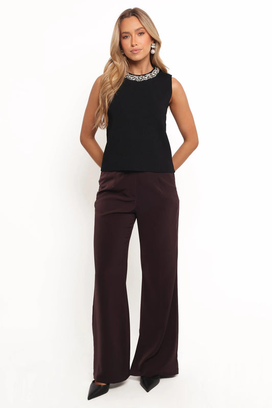 Aurora Crystal Embellished Knit Top