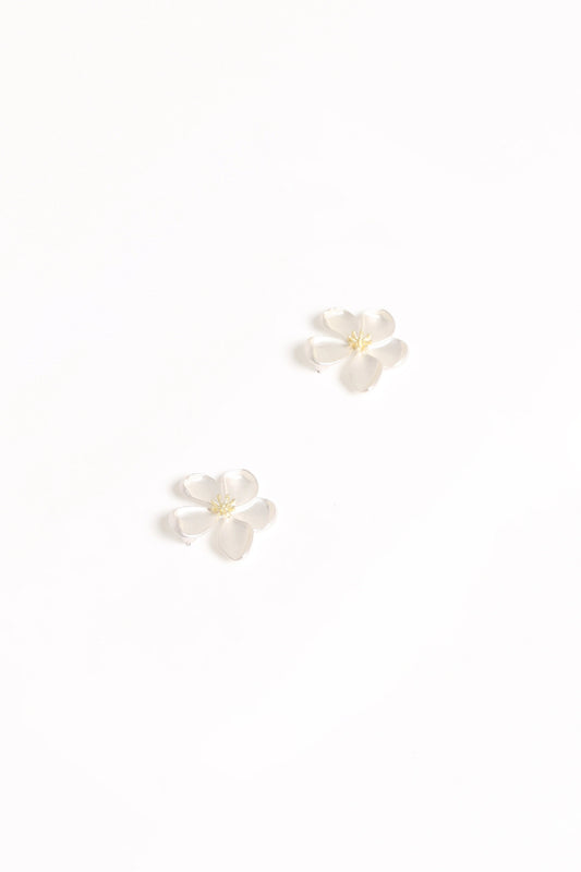 Floral Resin Stud Earrings