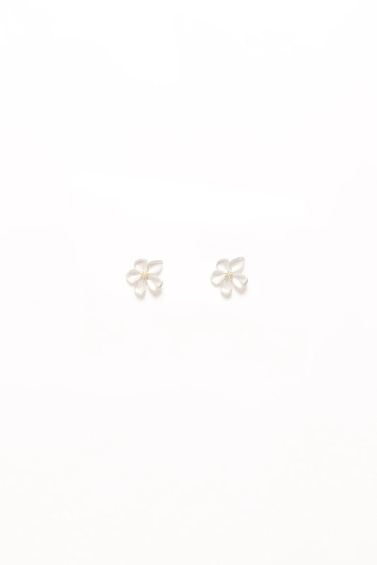 Floral Resin Stud Earrings