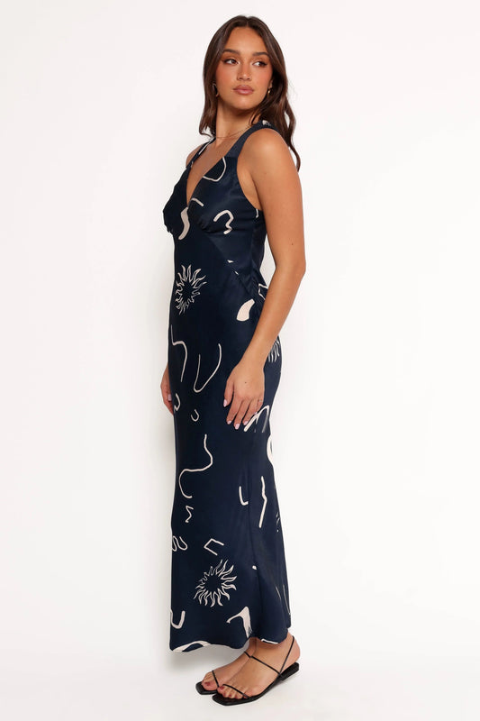 Sleeveless V-Neck Midi Dress