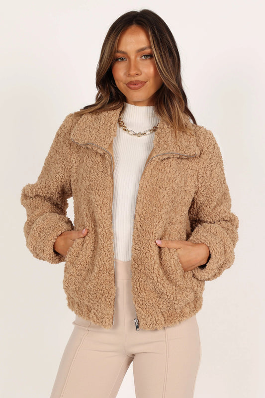 Zip-Up Teddy Fleece Jacket